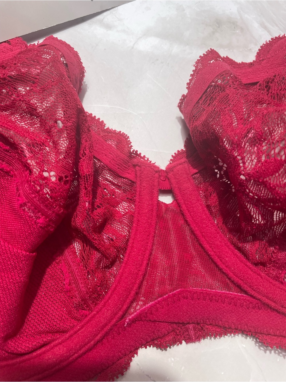 Triumph Lace Underwire Bra in Berry Red - Picture 4 of 10